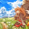 The Wise Wolf Holo Anime Character Paint By Numbers