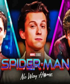 Three Superheroes Spider Man Paint By Numbers