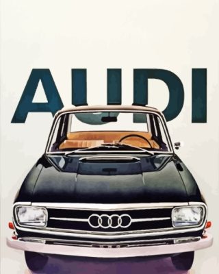 Vintage Audi 80 Car Paint By Numbers