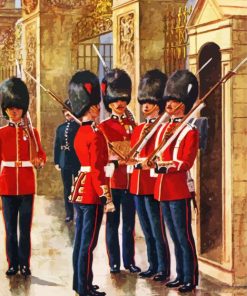 Vintage Coldstream Guards Paint By Numbers