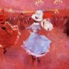 Abstract Cancan Dancers Paint By Numbers