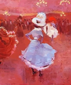 Abstract Cancan Dancers Paint By Numbers