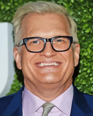 Actor Drew Carey Paint By Numbers