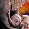 Aesthetic Mother Elephant Love Paint By Numbers