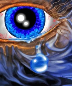 Crying Eye Paint By Numbers