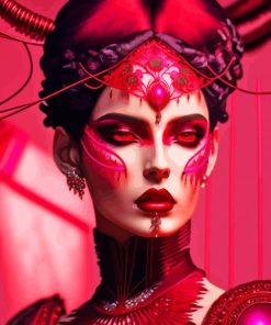 Aesthetic Red Queen Paint By Numbers