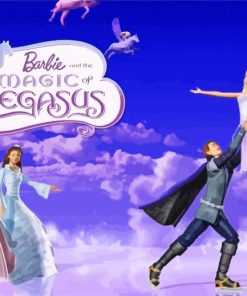 Barbie And The Magic Of Pegasus Movie Poster Paint By Numbers