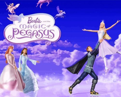 Barbie And The Magic Of Pegasus Movie Poster Paint By Numbers