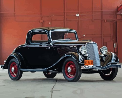 Black 33 Ford Paint By Numbers