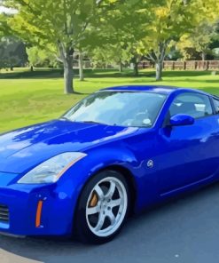 Blue Nissan 350Z Paint By Numbers