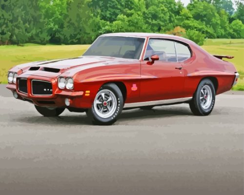 Brown Classic 1971 GTO Judge Car Paint By Numbers