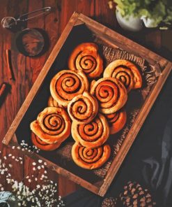 Cinnamon Rolls Food Paint By Numbers