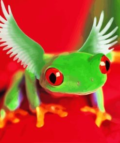 Frog With Wings Paint By Numbers