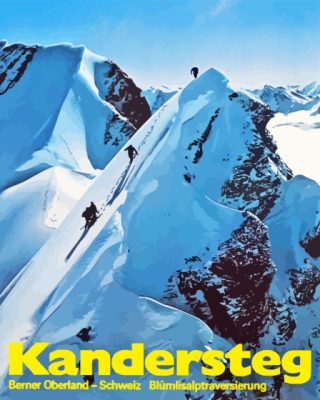 Kandersteg Switzerland Poster Paint By Numbers