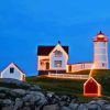 Lighthouse Nubble York Maine Paint By Numbers