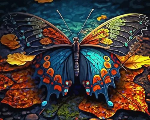 Magical Butterfly Paint By Numbers