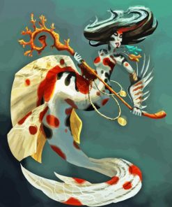 Koi Mermaid Paint By Numbers