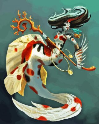 Koi Mermaid Paint By Numbers