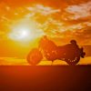 Motorcycle At Sunset Paint By Numbers