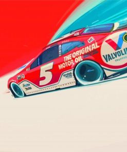 Nascar Racer Car Paint By Numbers