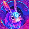 Neon Bunny Paint By Numbers