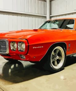 Orange 1969 Pontiac Paint By Numbers