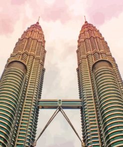 Petronas Twin Towers Kuala Lumpur Malaysia Paint By Numbers