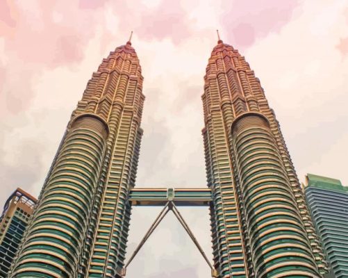 Petronas Twin Towers Kuala Lumpur Malaysia Paint By Numbers