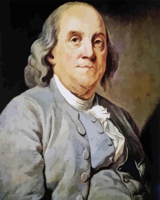 Portrait Of Benjamin Franklin Paint By Numbers