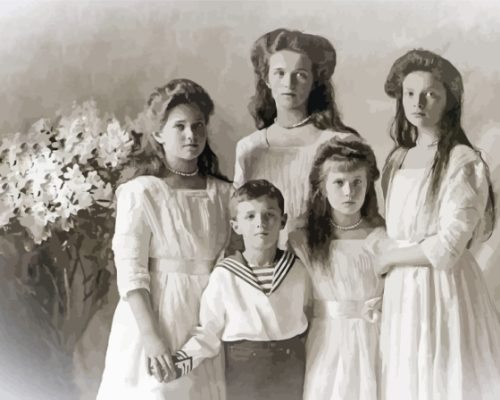 Romanov Children Paint By Numbers