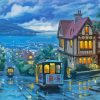 San Francisco Tramway City At Night Paint By Numbers