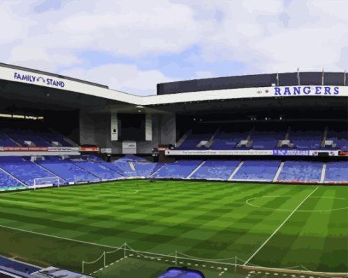 Scotland Ibrox Stadium Paint By Numbers