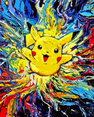 Starry Night Pokemon Paint By Numbers