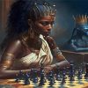 The African Chess Queen Paint By Numbers