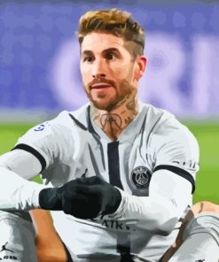 The Football Player Sergio Ramos Paint By Numbers