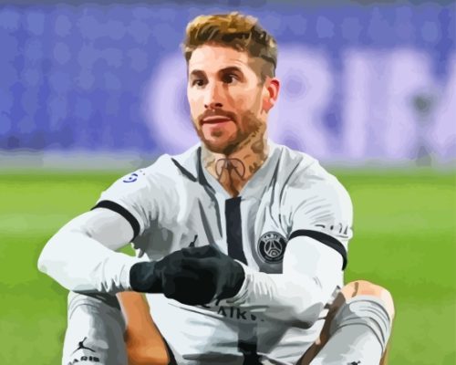 The Football Player Sergio Ramos Paint By Numbers