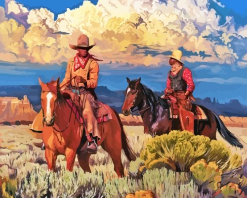 The Wild West Cowboys Paint By Numbers