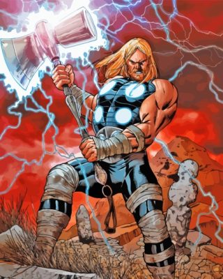 Thor God Of Thunder Paint By Numbers