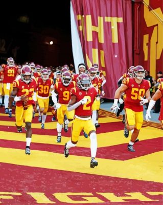 USC Trojans Players Paint By Numbers