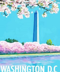 Washington Monument Poster Paint By Numbers