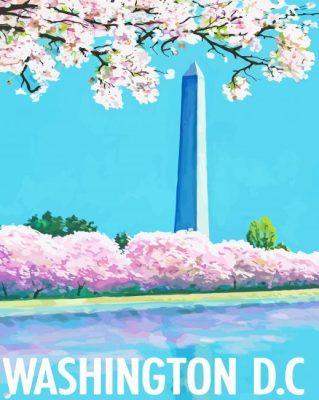 Washington Monument Poster Paint By Numbers