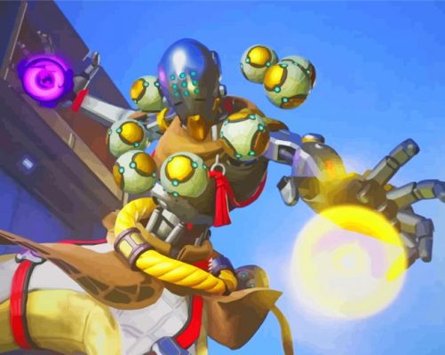 Zenyatta Overwatch Video Game Paint By Numbers