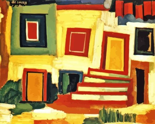 A Clear House By Amadeo De Souza Cardoso Paint By Numbers