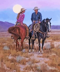 Aesthetic Western Couple Paint By Numbers