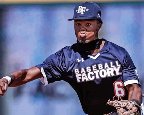 Baseballer Kahlil Watson Paint By Numbers