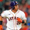 Baseball Left Fielder Astros Michael Brantley Player Paint By Numbers