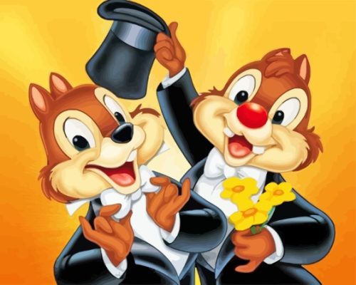 Chip 'n Dale Paint By Numbers