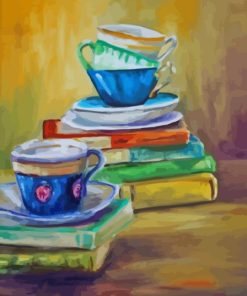 Coffee With Books Paint By Numbers