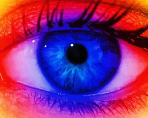 Colorful Eye Paint By Numbers