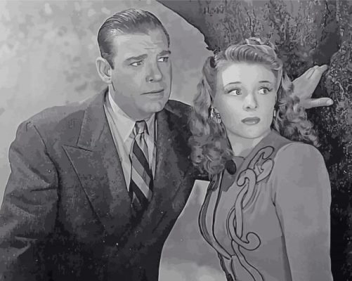 Lon Chaney Jr And Evelyn Ankers Paint By Numbers